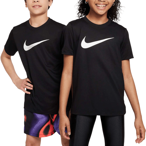 Camiseta Infantil Nike Dri-FIT Legend Swoosh PRETO-FZ5199-010- -1-